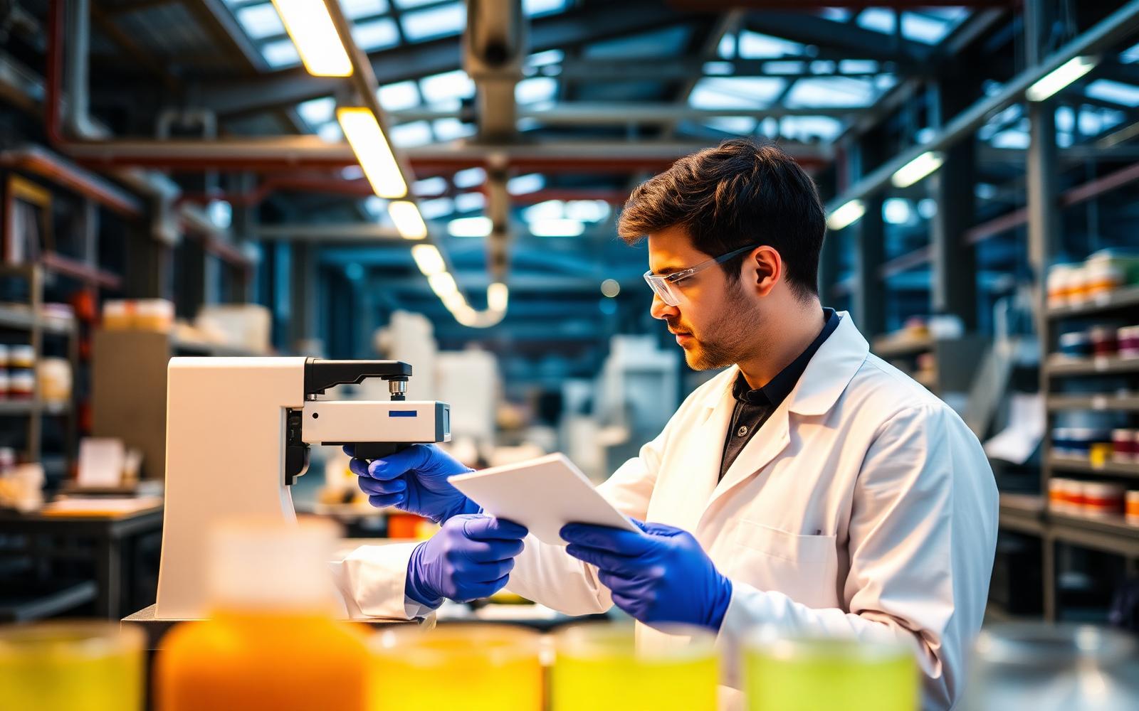 Laboratório de controle de qualidade TAC Tintas