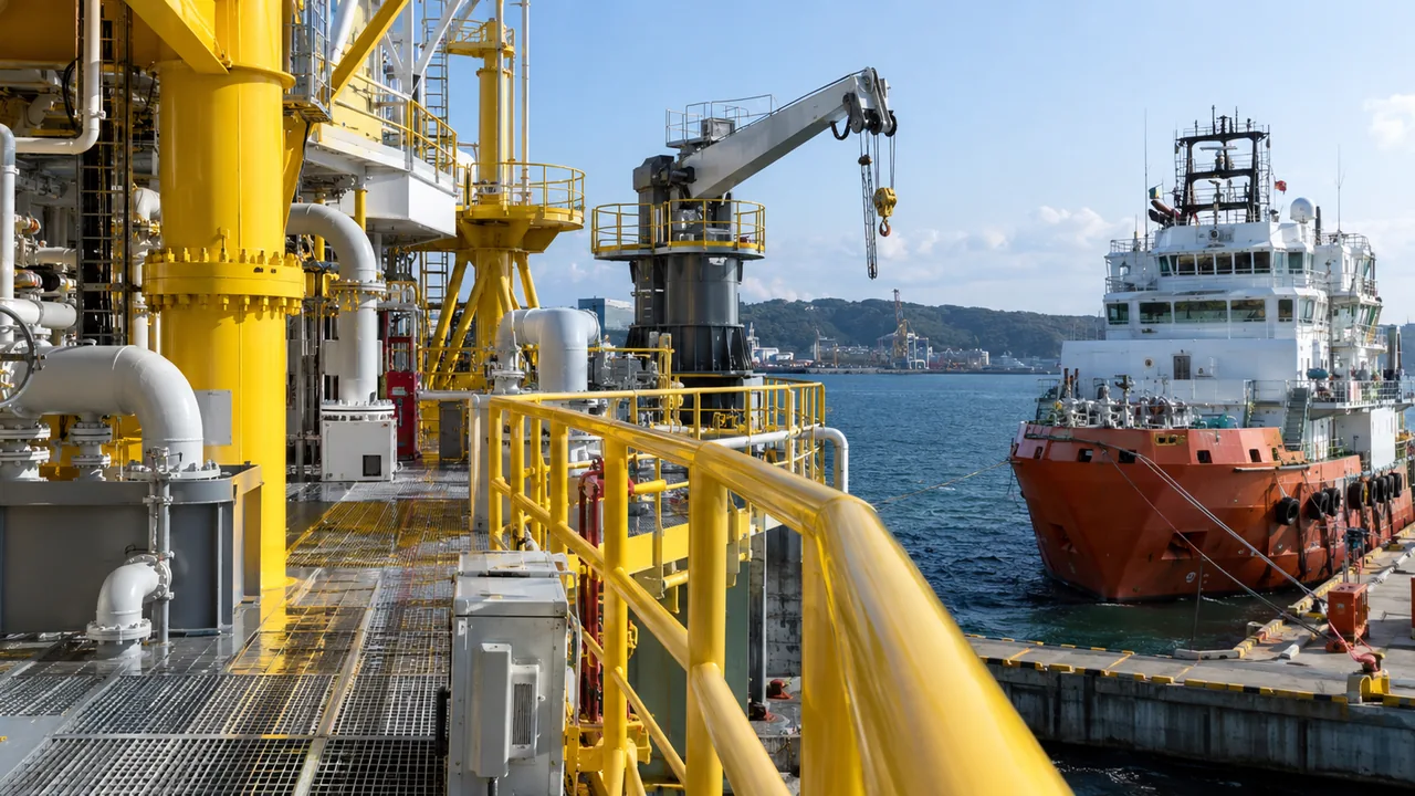 Imagem ilustrativa de aplicação em Marítimo e offshore